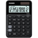 Αριθμομηχανή Dual 12 Ψηφίων LCD Display Casio MS-20UC-BK Μαύρη