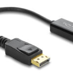 DELOCK αντάπτορας DisplayPort σε HDMI 63006, 4K/60Hz, active, μαύρος