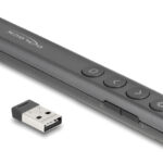 DELOCK τηλεχειριστήριο παρουσιάσεων 64250 με laser & πλήκτρα, 30m, γκρι