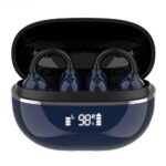 LDNIO earphones με θήκη φόρτισης T09, OWS, Φ10mm, 35/400mAh, μπλε