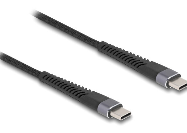DELOCK καλώδιο USB-C 81125, 60W, 480Mbps, 2m, μαύρο