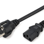 POWERTECH καλώδιο τροφοδοσίας CAB-P051, 3x 0.75mm², CCS, 1.5m, μαύρο