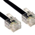 POWERTECH καλώδιο τηλεφώνου RJ11 6P4C CAB-T010, 5m, μαύρο