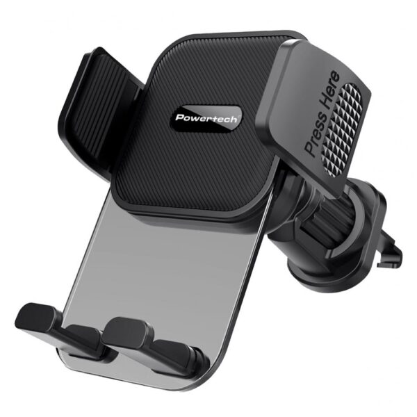 POWERTECH βάση smartphone αυτοκινήτου PT-1239 για αεραγωγούς, μαύρη