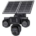 SECTEC smart ηλιακή κάμερα ST-523-9MAOV-4G-EU, triple lens, 3MP, 4G, SD, PTZ, IP66