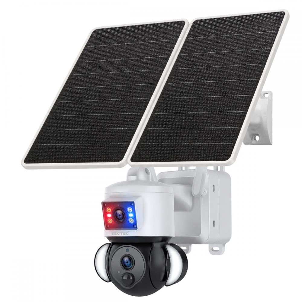 ST-538-6M-4G-EU-20W.jpg SECTEC smart ηλιακή κάμερα ST-538-6M-4G-EU-20W, dual lens, 3MP, 4G, SD, PTZ, IP65