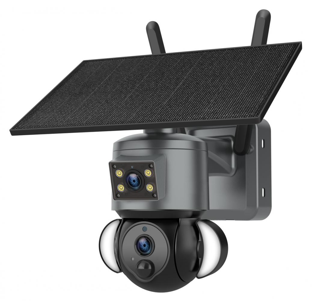 ST-538-6MAOV-4G-EU.jpg SECTEC smart ηλιακή κάμερα ST-538-6MAOV-4G-EU, dual lens, 3MP, 4G, SD, PTZ, IP66