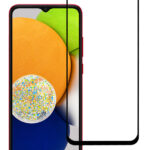 POWERTECH tempered glass 5D TGC-0574, Samsung A03, full glue, μαύρο
