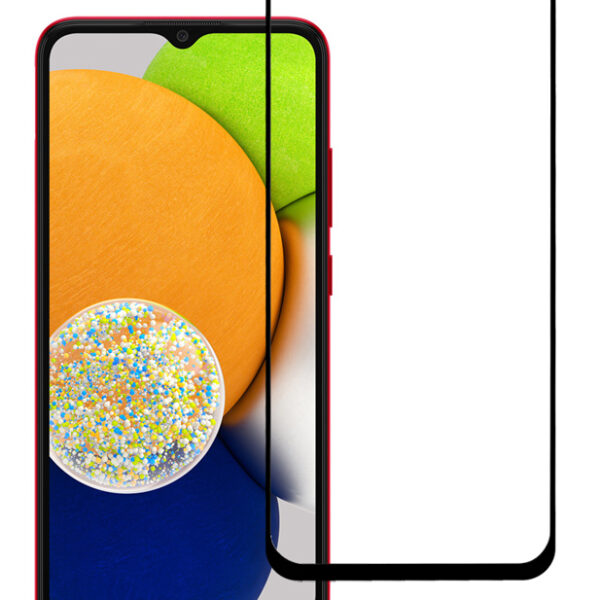 POWERTECH tempered glass 5D TGC-0574, Samsung A03, full glue, μαύρο