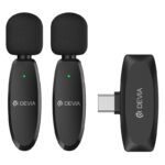 Ασύρματα Μικρόφωνα Devia Lite1 2 σε 1 USB C Μαύρο
